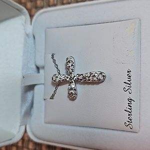 Sterling Silver & Swarovski Elements Cross by Artistique